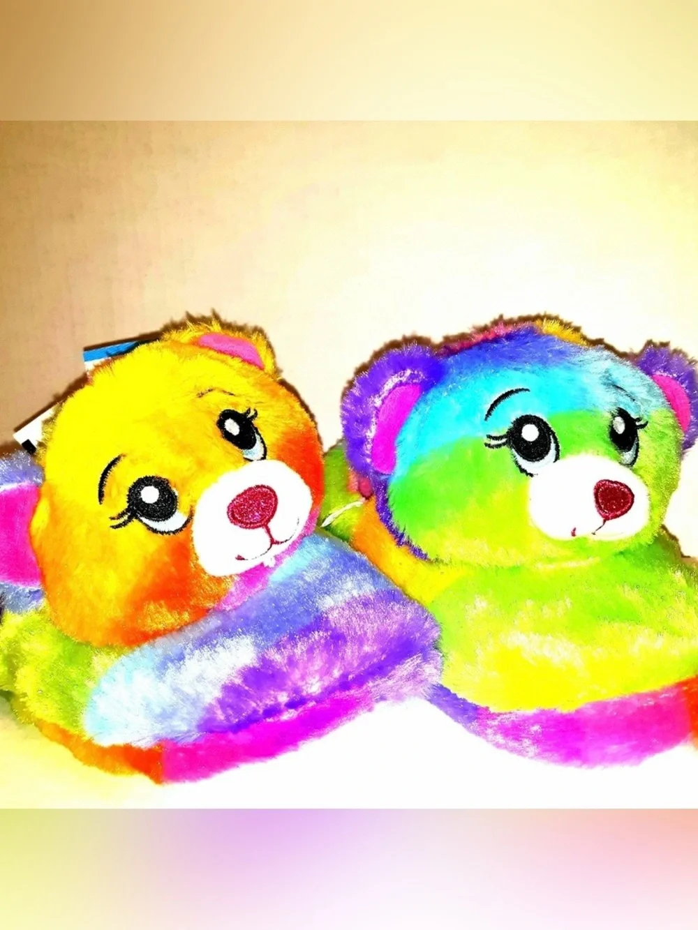Build A Bear Workshop Teddy Bear Character Girls Kids House Slippers Shoes L 4 5